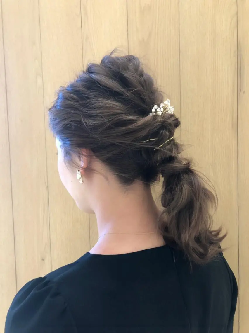 ヘアアレンジ 結婚式・ブライダル ヘアセット natsu fujinoのヘアスタイル