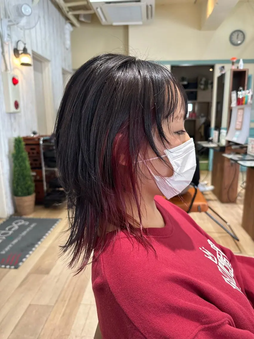 ミディアム カット ヘアカラー 美髪改善・レイヤー tadasuke⭐️のヘアスタイル
