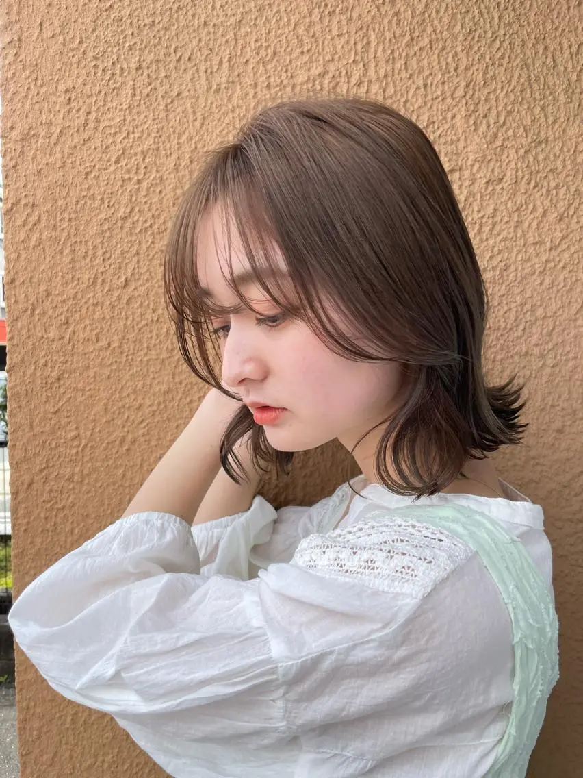 セミロング カラー カット ヘアカラー トリートメント 艶髪/巻ける縮毛矯正 /髪質改善naoのヘアスタイル