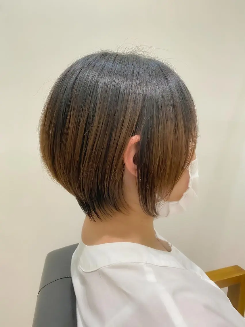 ショート 髪質改善 ショートヘア 宮腰一磨 ・ショート・ボブ🌿のヘアスタイル