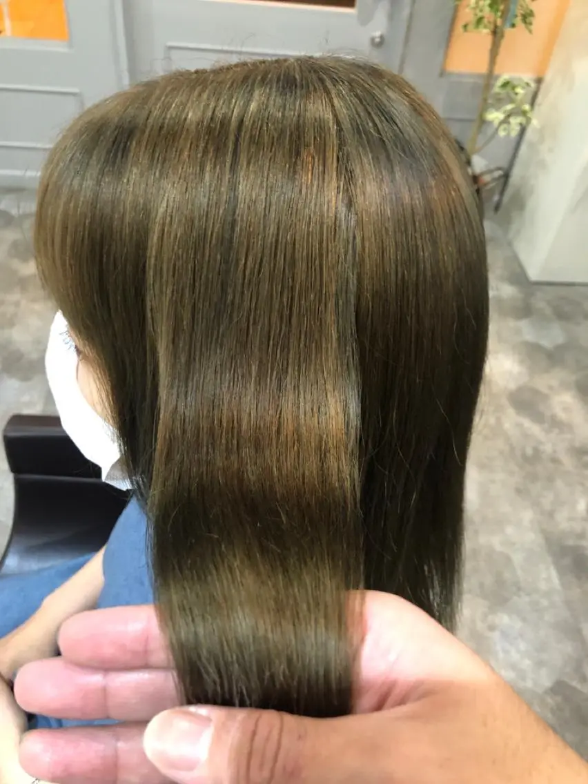 ミディアム カラー カット ヘアカラー hair care ACRO店長　谷のヘアスタイル