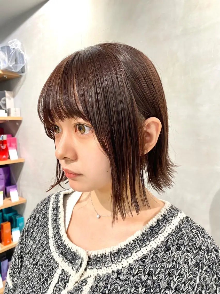 ショート カット ヘアカラー トリートメント 【髪質改善】 梅田　聡のヘアスタイル