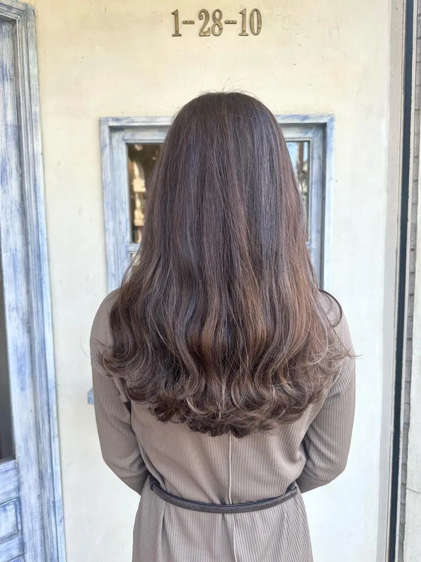 ロング カラー ハイライトカラー ハイライト レイヤーカット ロング 森 早希絵のヘアスタイル