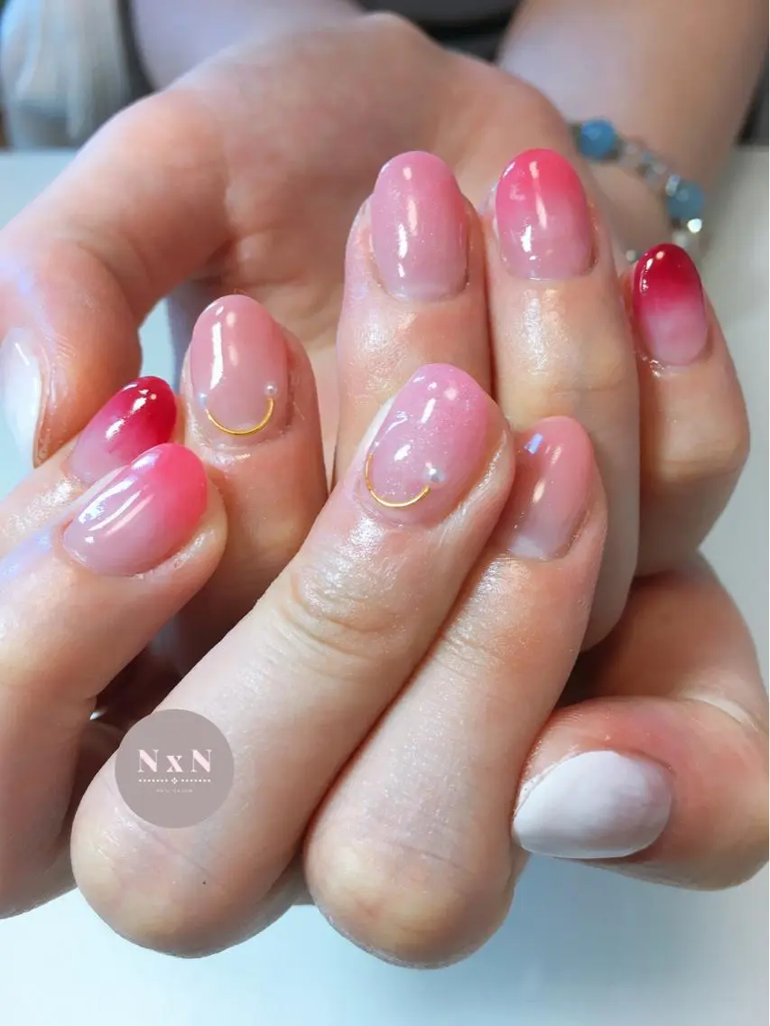 ネイル ジェルネイル ぷっくりネイル nail salon N×Nのネイルデザイン