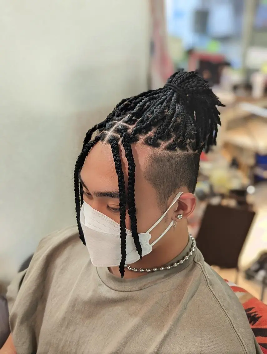 メンズ ミディアム エクステ scamp ★のヘアスタイル
