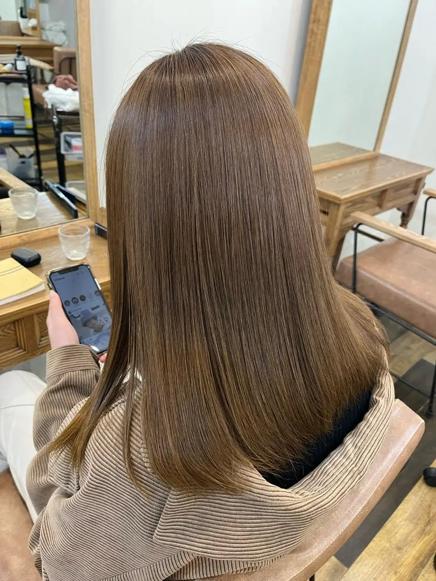 セミロング 髪質改善/艶カラー MISATOのヘアスタイル