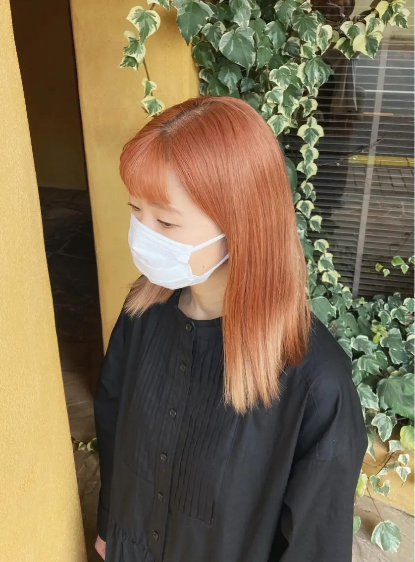 カラー ベージュカラー オレンジ オレンジベージュ 太田 康治のヘアスタイル