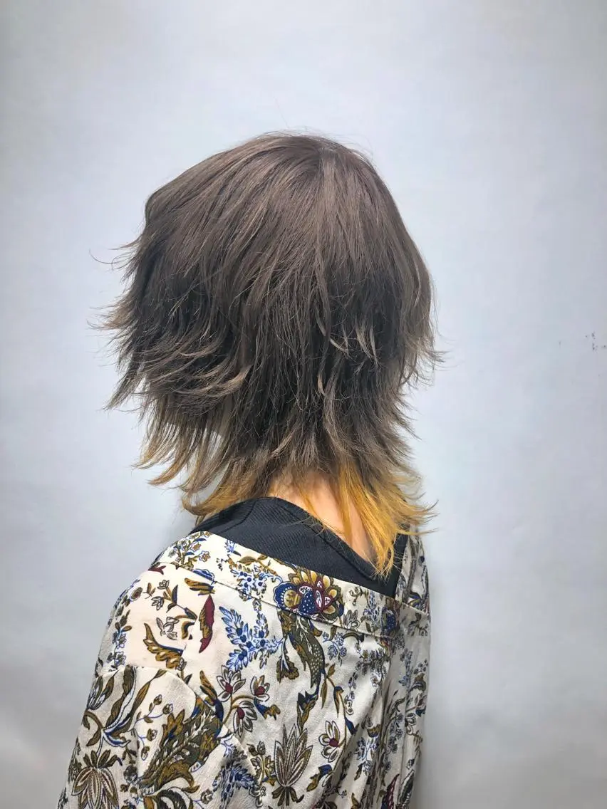 ミディアム カラー 中野 竜介のヘアスタイル