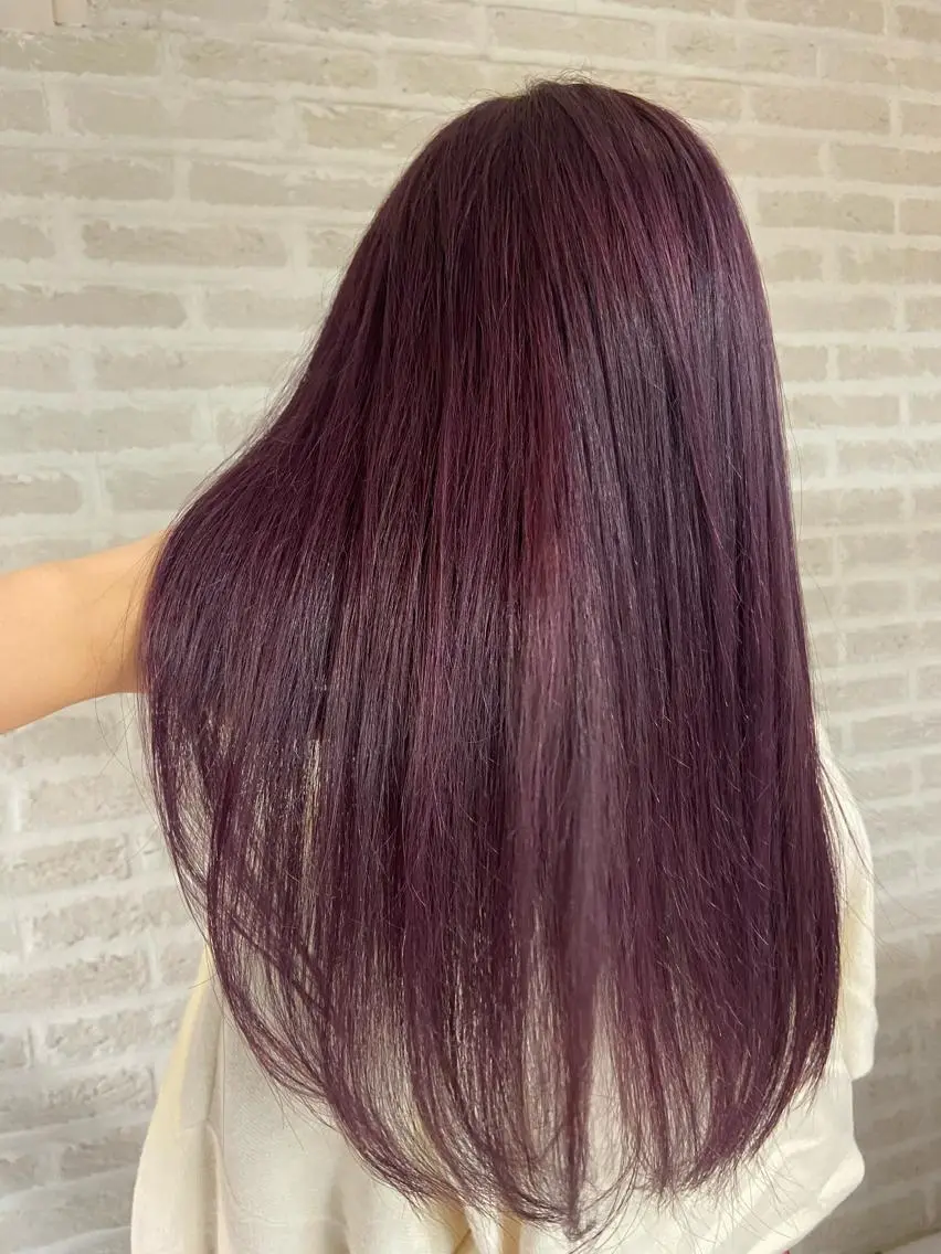 ロング カラー ヘアアレンジ ブリーチ ラベンダーカラー ピンクカラー ピンクラベンダー 北岡 慶子 大宮駅西口徒歩3分のヘアスタイル