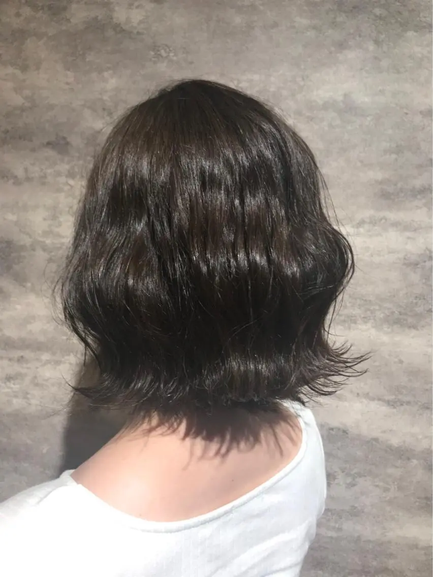 ショート カラー グレージュ ボブ 🫟Blanco🫟 Color&Careのヘアスタイル