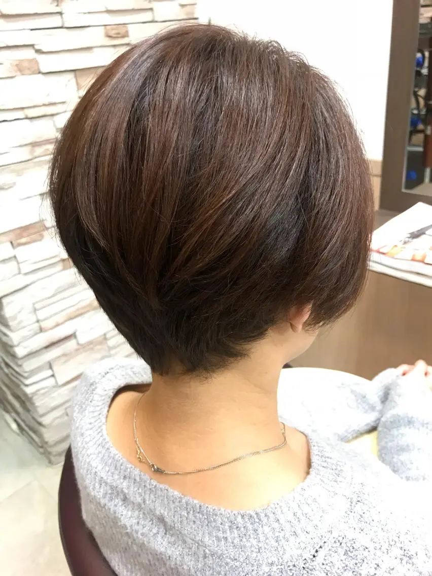 ショート ショートヘア ササキ トモコのヘアスタイル