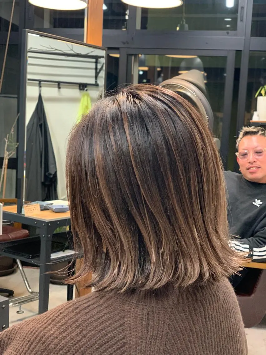 ミディアム カラー ヘアアレンジ マツエク・マツパ アイブロウ バレイヤージュ ブリーチ 透明感カラー デザインカラー ハイライトカラー Mel【千葉中央】 Melのヘアスタイル