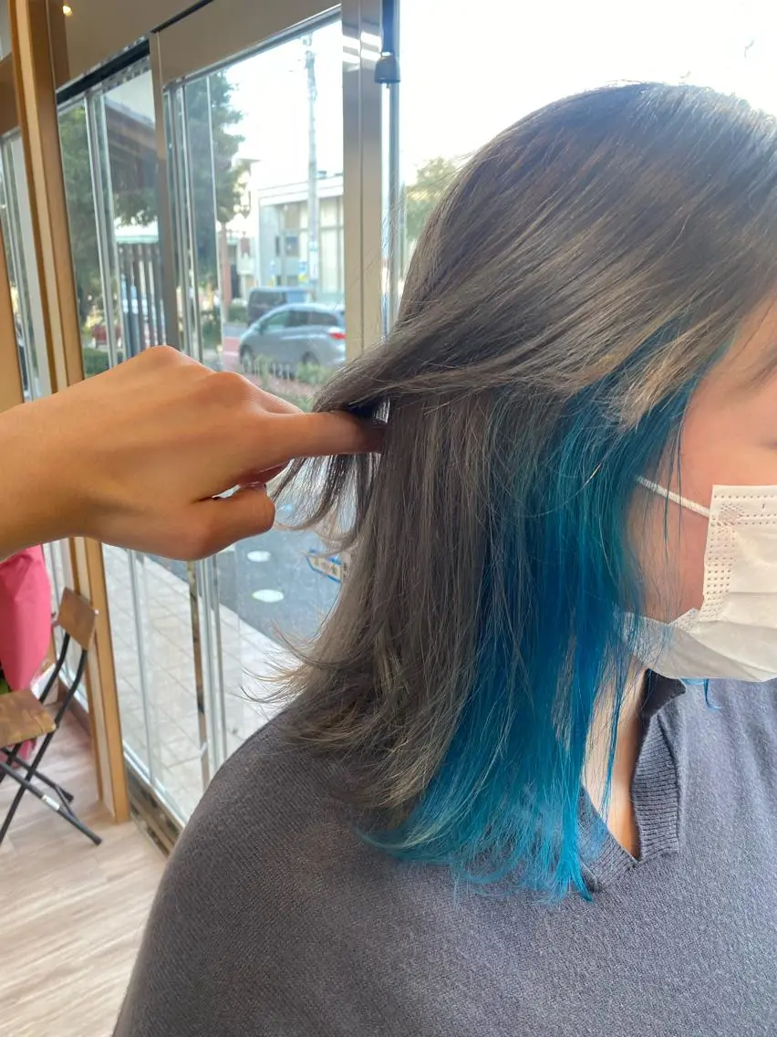 ミディアム カラー パーマ カット ヘアカラー トリートメント TELA HAIR 副代表　岡田のヘアスタイル