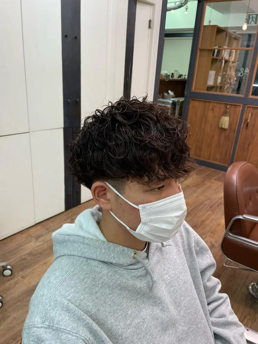 パーマ メンズ メンズパーマ カット パーマ 川上拓真 ✂︎学芸大学のヘアスタイル