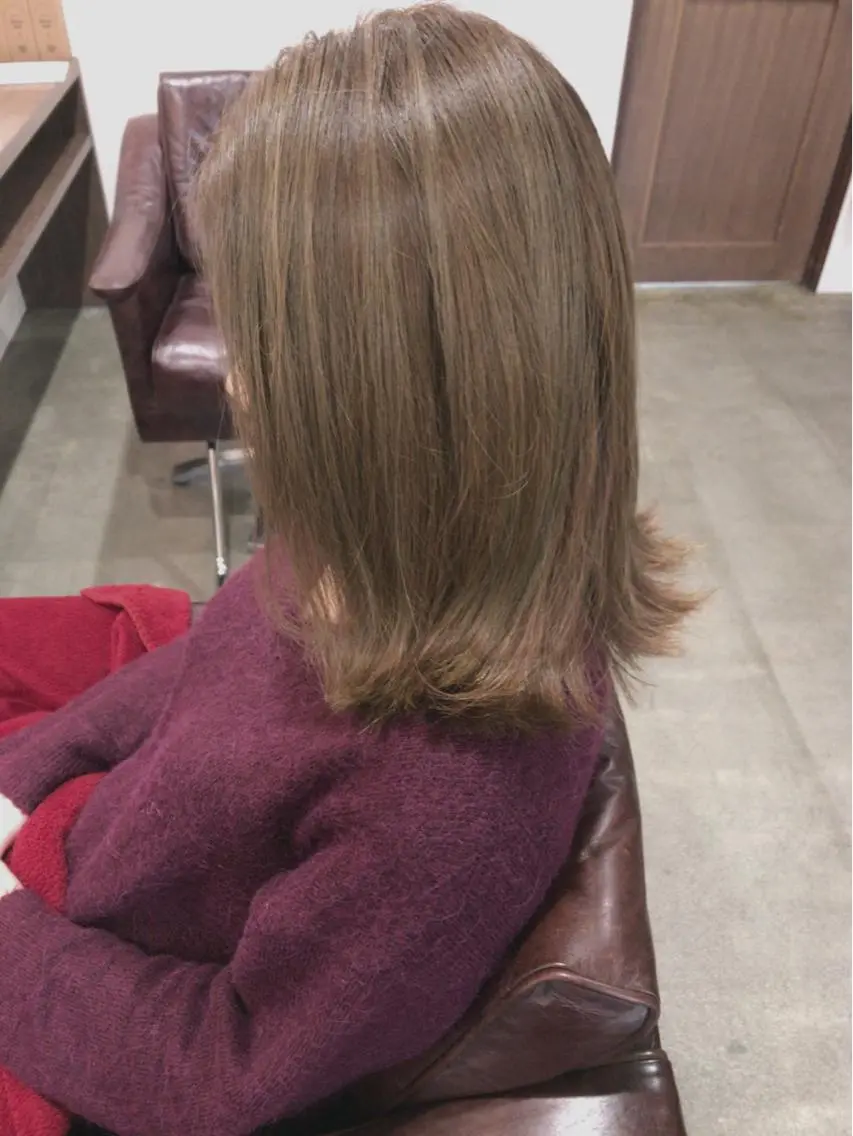 ミディアム カラー レイヤーカット匠 イソザキノリユキのヘアスタイル