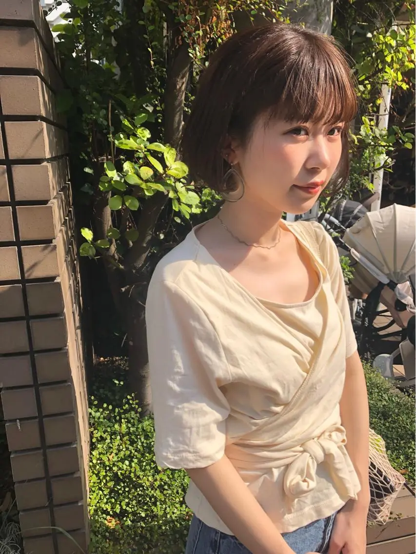 ショート カラー ベージュカラー ブリーチ ケアブリーチ Pia ツボイ ケイタのヘアスタイル