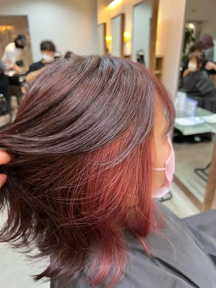 ショート カラー ヘアカラー 🌏tricot AVEDA 上地のヘアスタイル