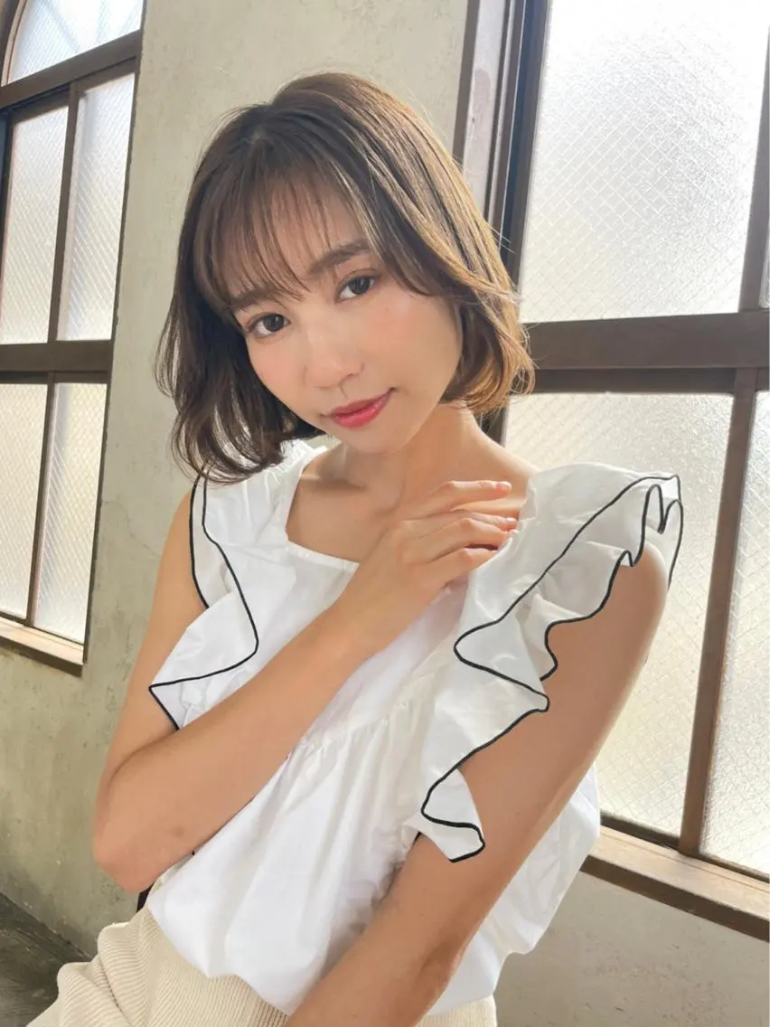 ショート カット ヘアカラー トリートメント レイヤーカット 早崎太生のヘアスタイル