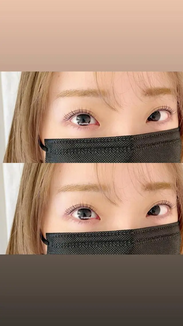 セミロング カラー パーマ ヘアアレンジ メンズ キッズ ネイル マツエク・マツパ アイブロウ マツパ 𝑹 eyelashのマツエク・マツパデザイン