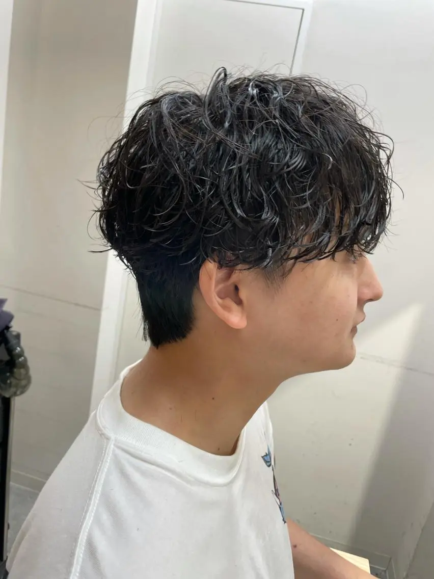 ショート パーマ 渋谷 メンズ 木下 仁来のヘアスタイル