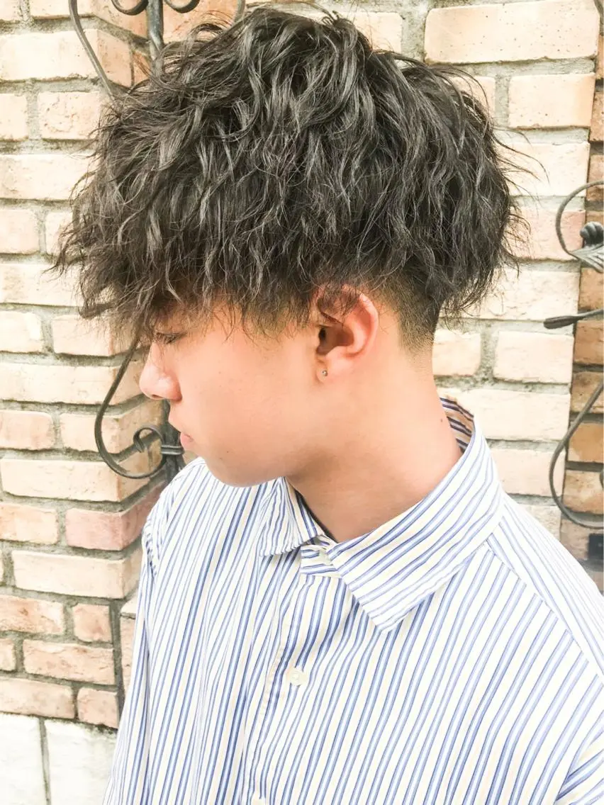 メンズ カット パーマ メンズ特化美容師 ハスイルイのヘアスタイル