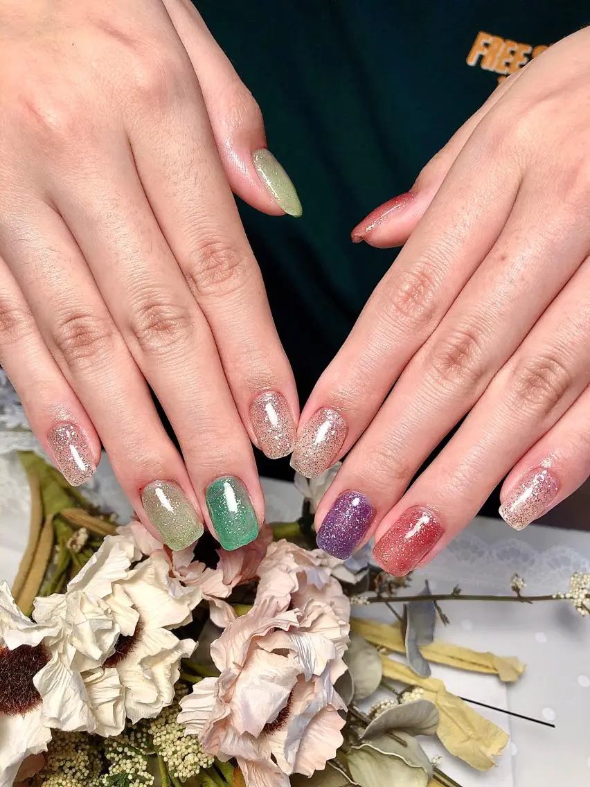 ネイル ラメ(グリッター) 🍭Kiara Nail🍭のネイルデザイン