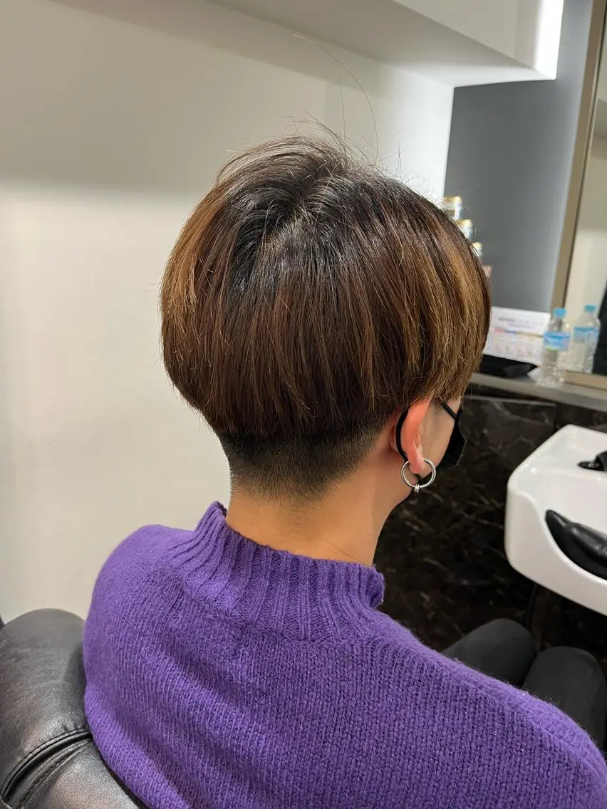 ミディアム メンズ 縮毛矯正 NAKAMURA YUKAのヘアスタイル