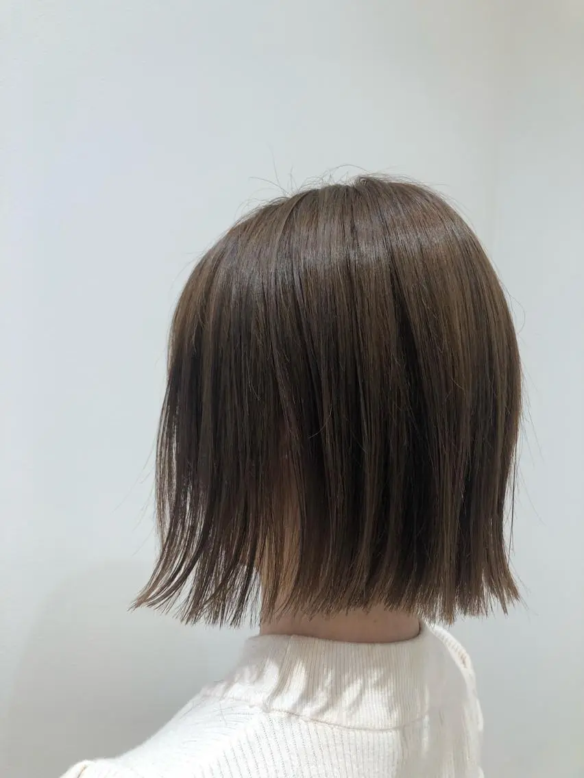 ショート ボブ 外ハネヘア カット レイヤー🍓Sap 美桜🌸mioのヘアスタイル