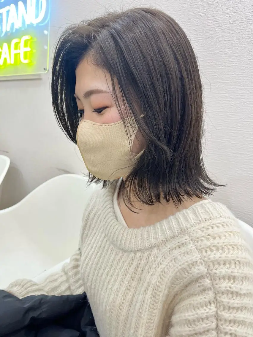 ミディアム カラー カット ヘアカラー トリートメント 🌼sunc HINAMI🌼のヘアスタイル