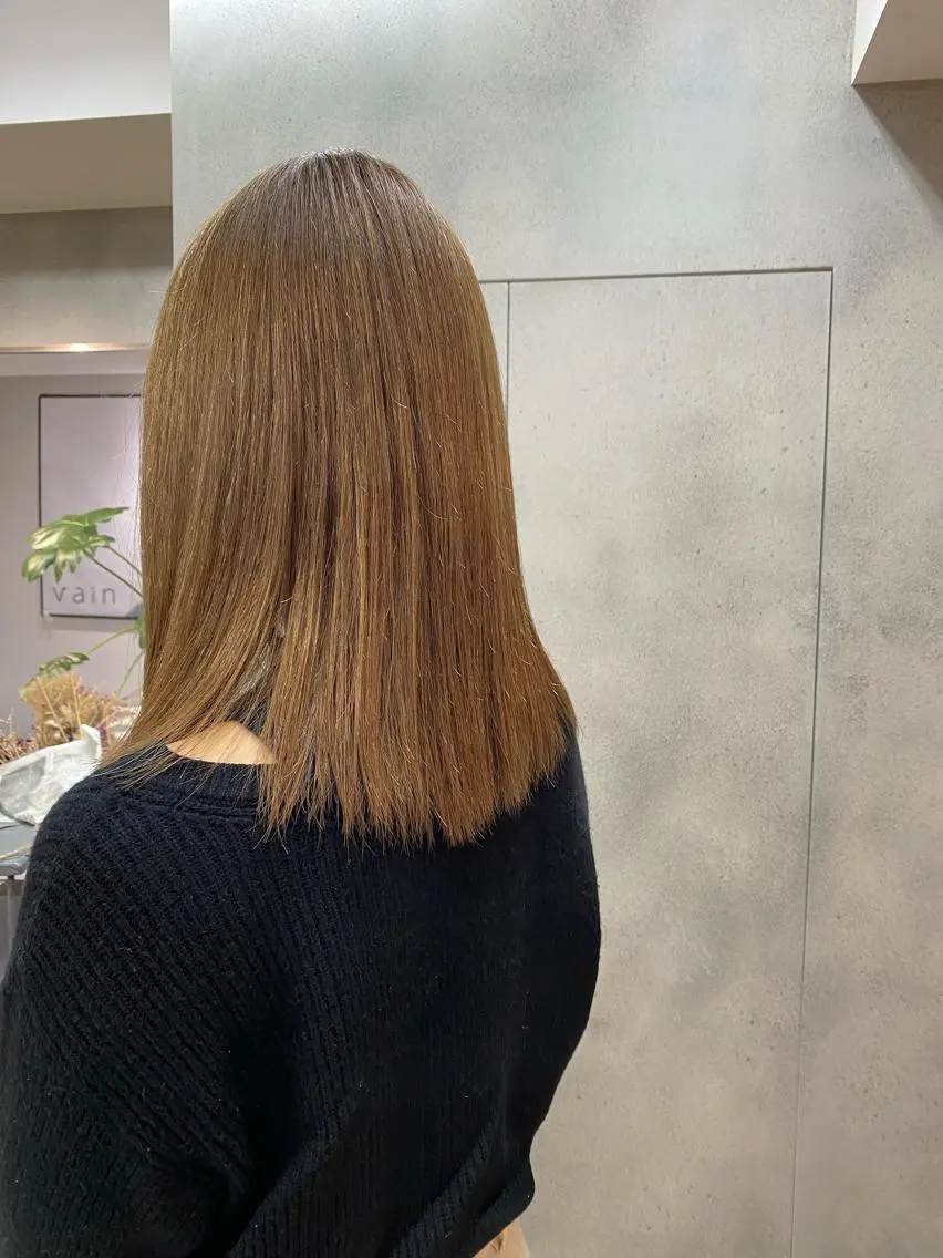 セミロング カラー 渋谷  中性ヘア あかりのヘアスタイル