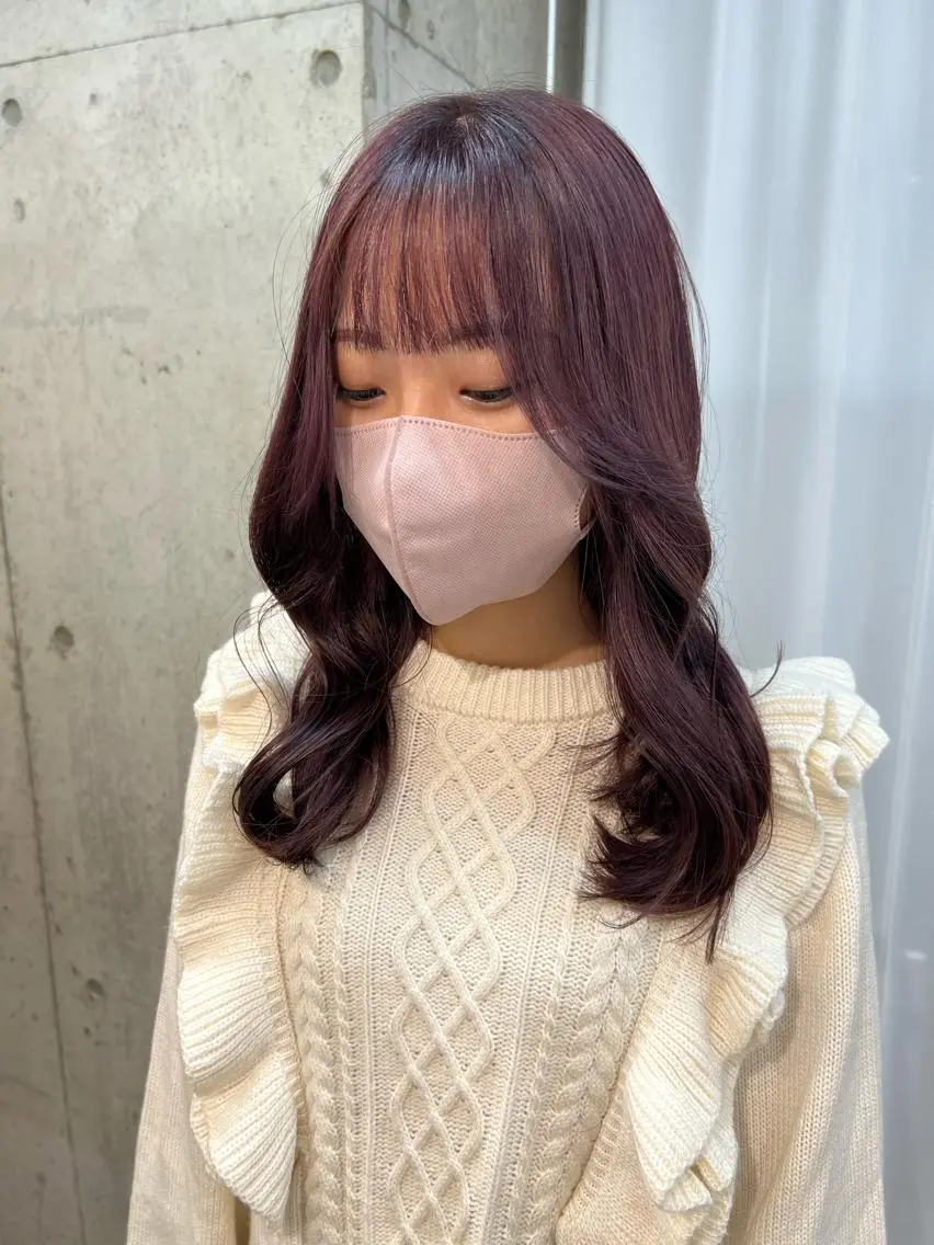 ロング カラー ラベンダーカラー ラベンダーピンク ピンクカラー ヘアカラー Ayaka🩰🎀 ガーリー/暖色♡のヘアスタイル