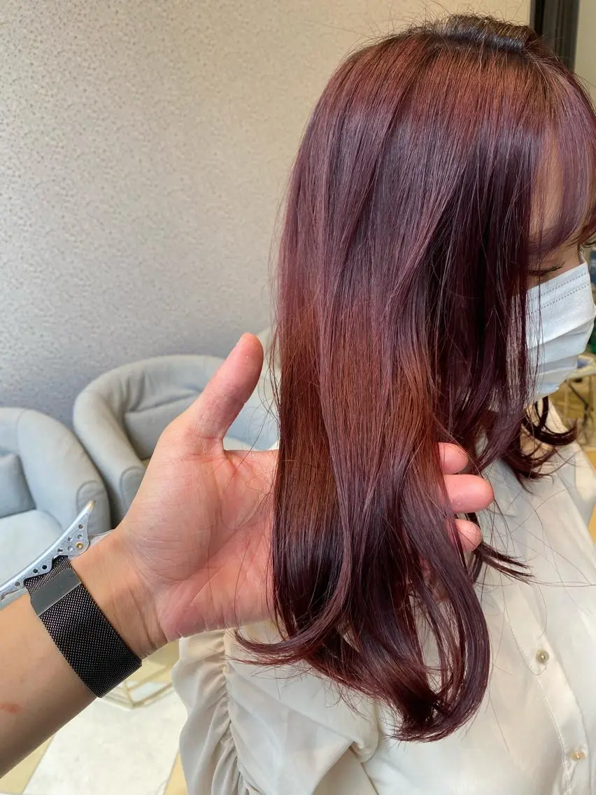 セミロング カラー トリートメント ヘアカラー トリートメント ヘアセット 💜髪質改善美髪💜 星野清光のヘアスタイル