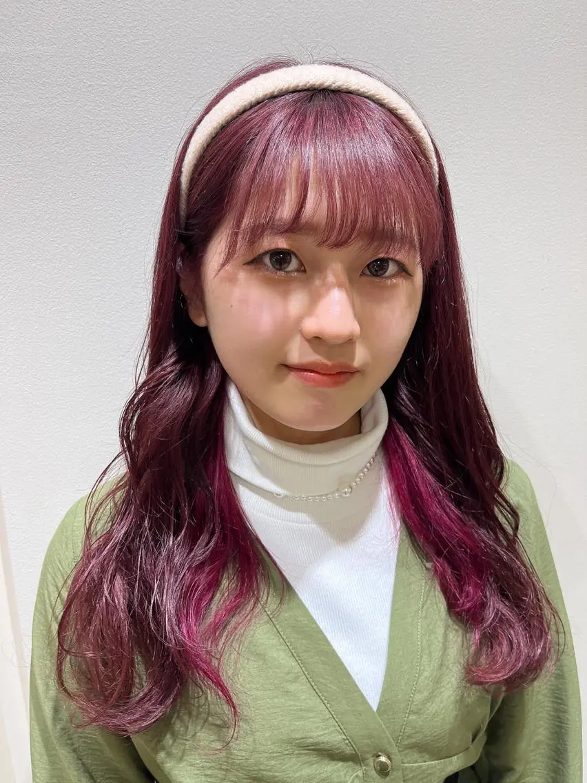 ミディアム カラー 暖色/ブリーチカラー 🎀 M i k uのヘアスタイル