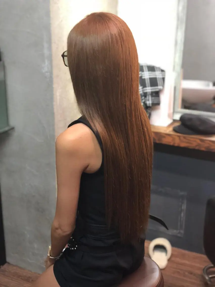 ロング カラー シールエクステ エクステ 横川 貴勲のヘアスタイル