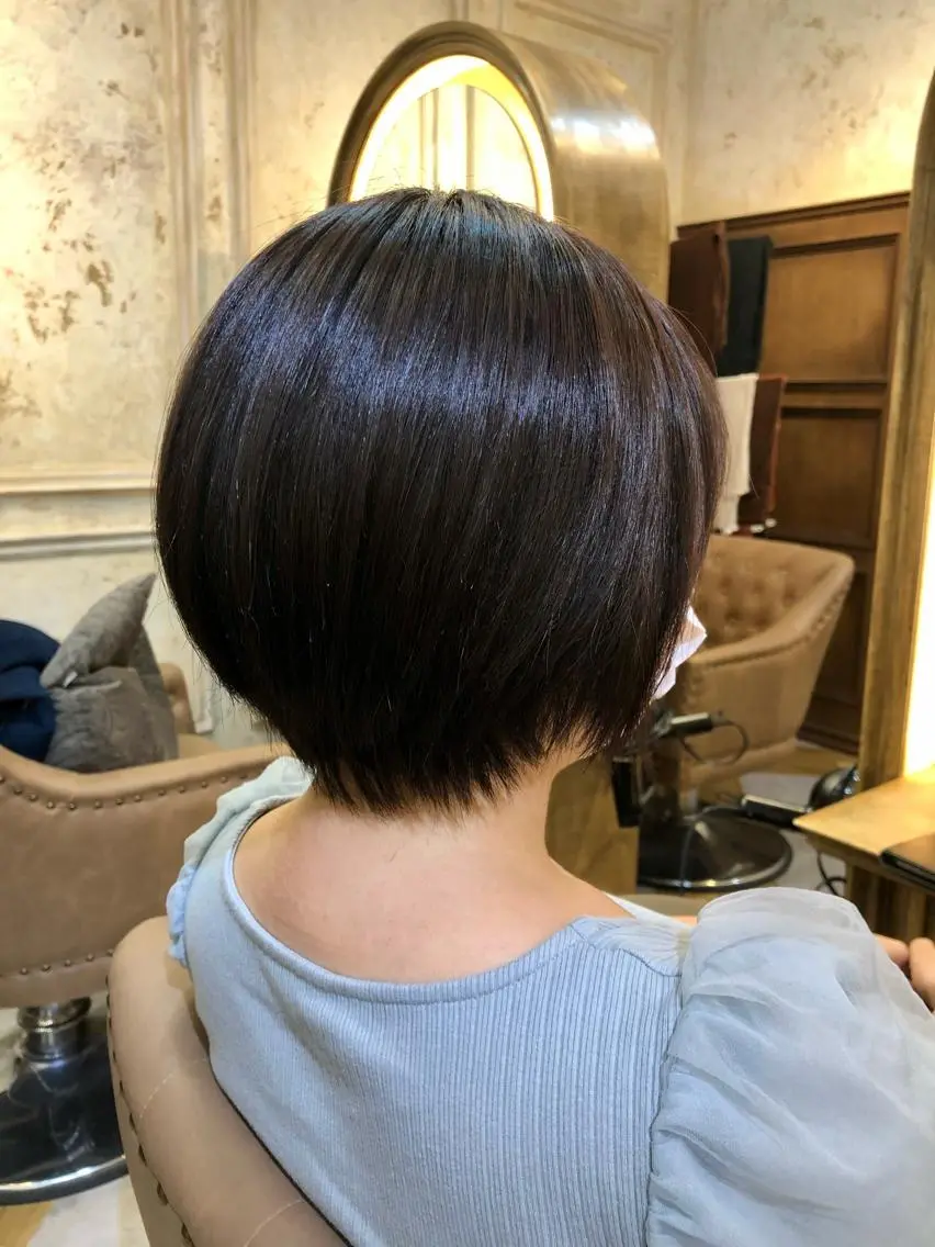 ショート カラー ブラウンカラー ナチュラルブラウン 鷺沼駅徒歩1分 キシタクのヘアスタイル