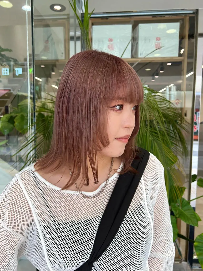 ミディアム カラー ヘアカラー トリートメント 🍀お悩み改善憧れの 美髪　小林風雅のヘアスタイル