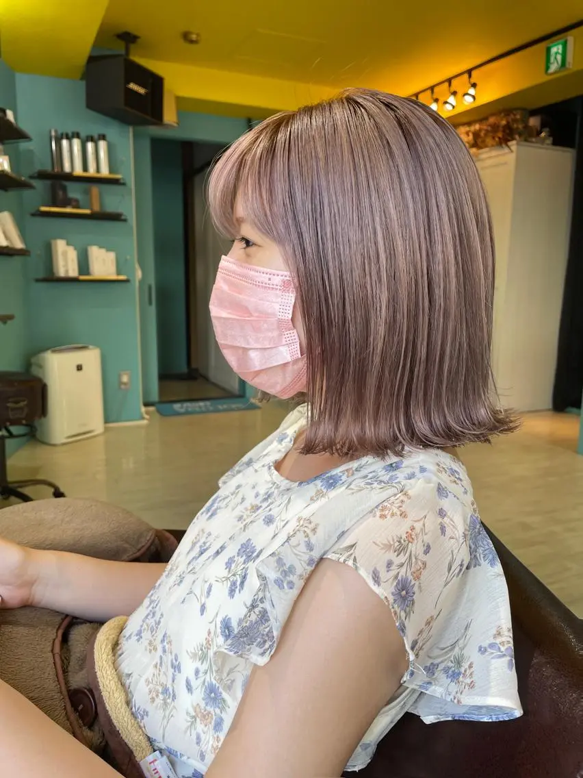 ミディアム 末石 智のヘアスタイル