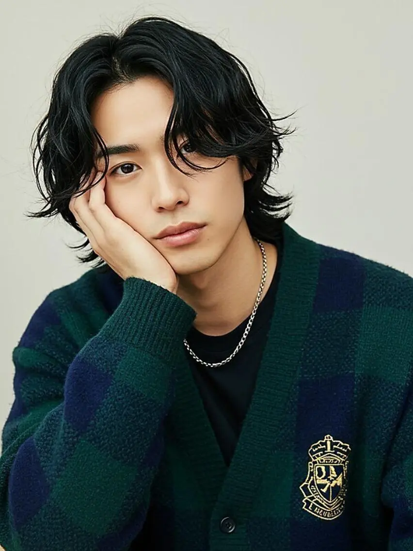 ショート パーマ メンズ カット 💎大石 久琉美💎のヘアスタイル