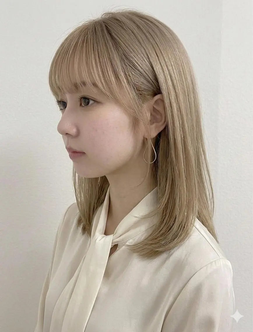 ロング メンズ カラー 手話🦻🏻/ 山本しずほ🍭のヘアスタイル