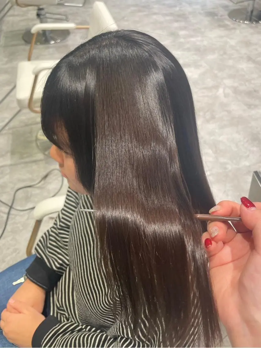 ミディアム 縮毛矯正 縮毛矯正特化🩰 竹口はるかのヘアスタイル