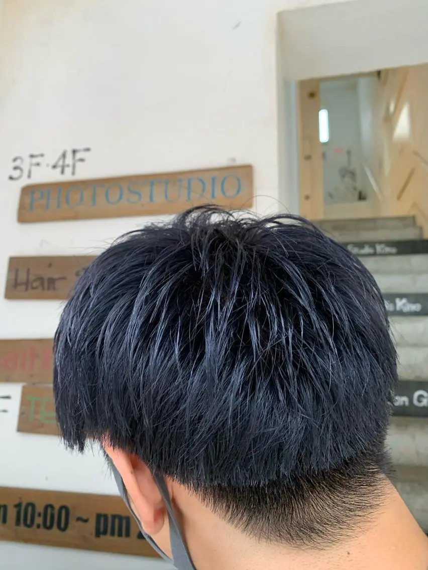ショート カラー メンズ アッシュ 透明感カラー Sia中野新橋 『JUNYA』のヘアスタイル