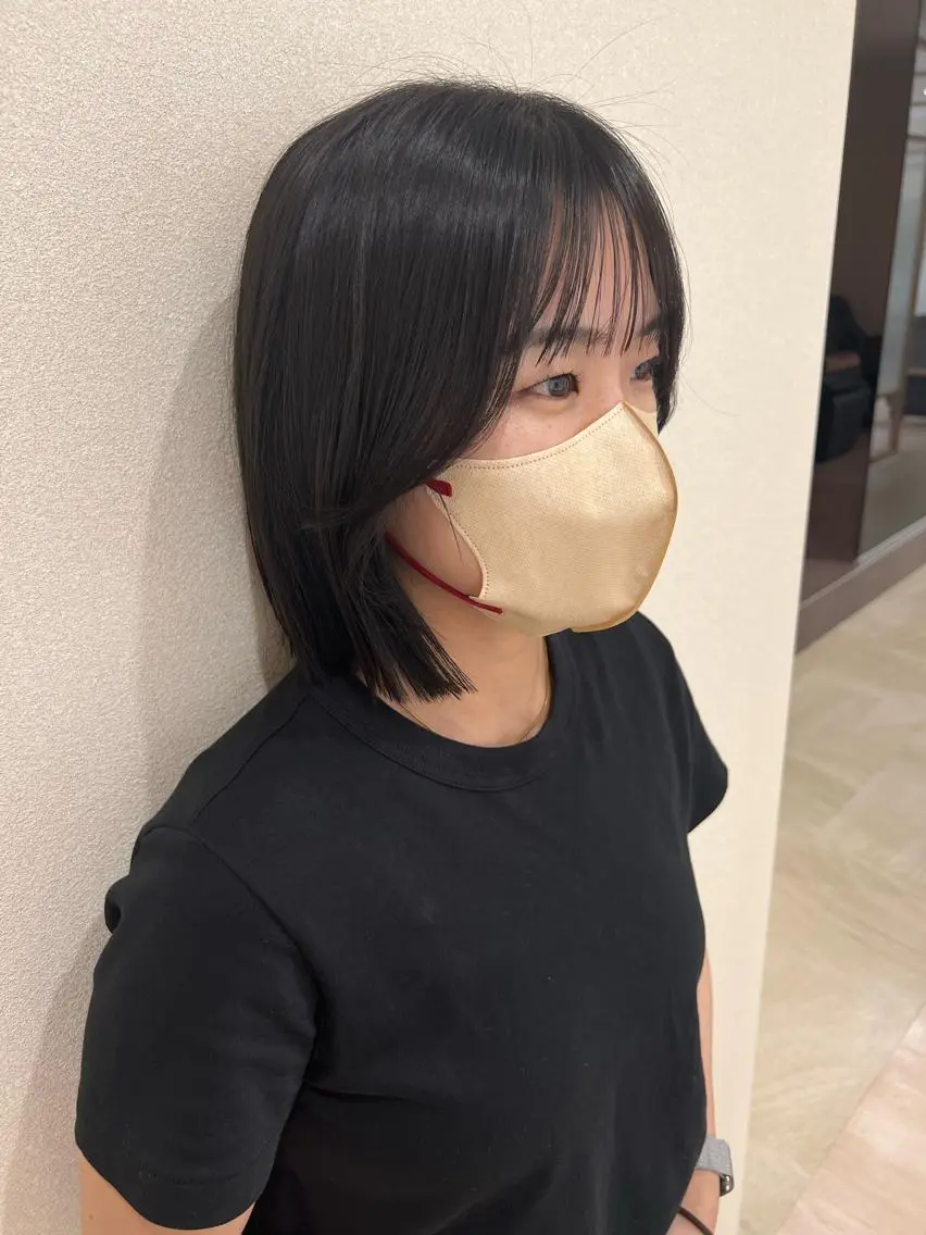 ショート カラー ボブ 外国人対応 佐久間のヘアスタイル