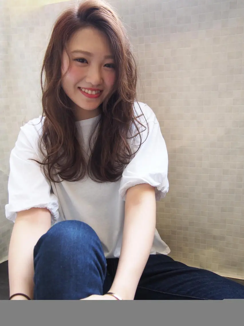 セミロング ほさか しんごのヘアスタイル