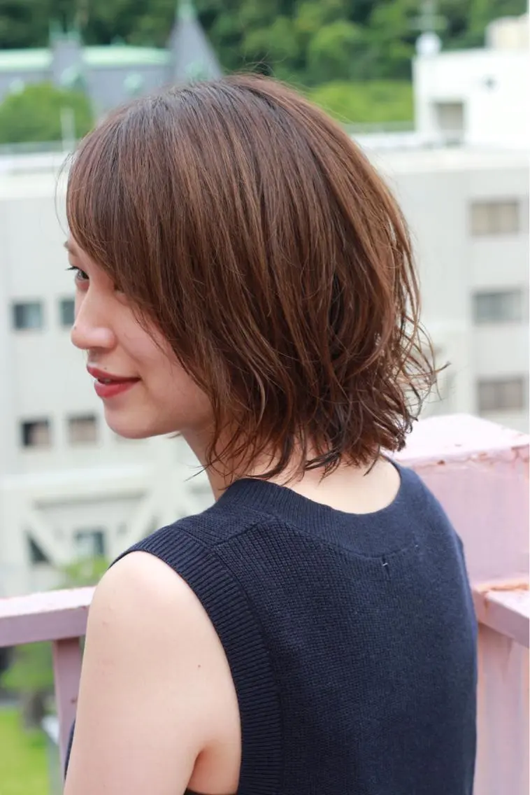 ミディアム パーマ ミディアムパーマ カット パーマ 縮毛矯正 Viage （ビアージュ）のヘアスタイル