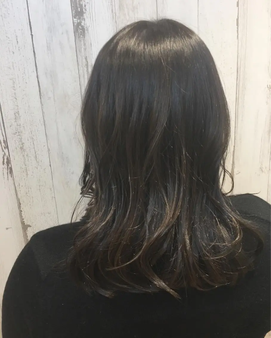 ミディアム カラー カット ヘアカラー 松田 和樹のヘアスタイル