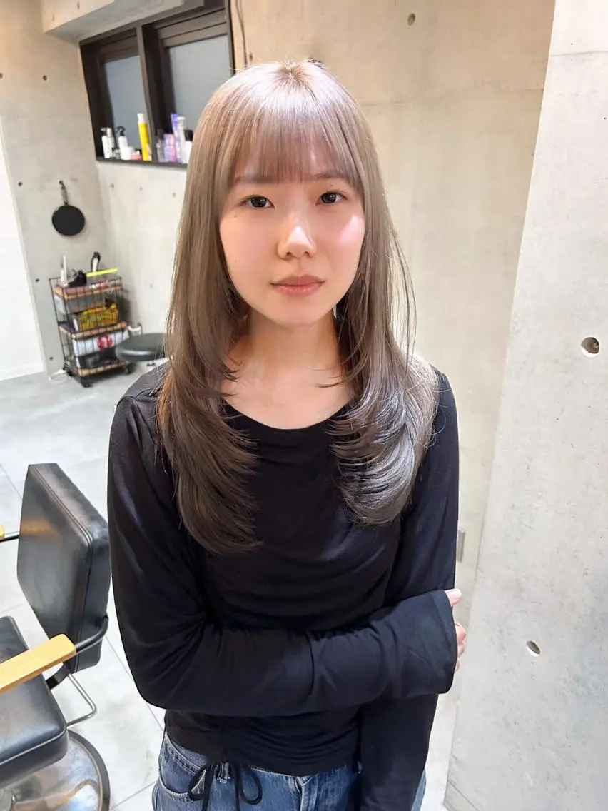 セミロング レイヤーカット 小顔カット Blume...🫧 Kenレイヤーカットのヘアスタイル