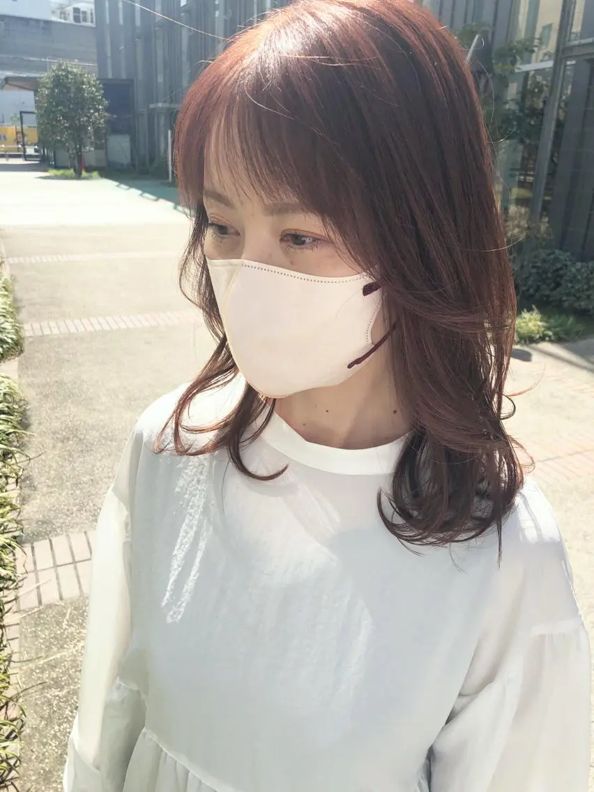 セミロング カット ヘアカラー トリートメント [仙台髪質改善]小原 弘之のヘアスタイル