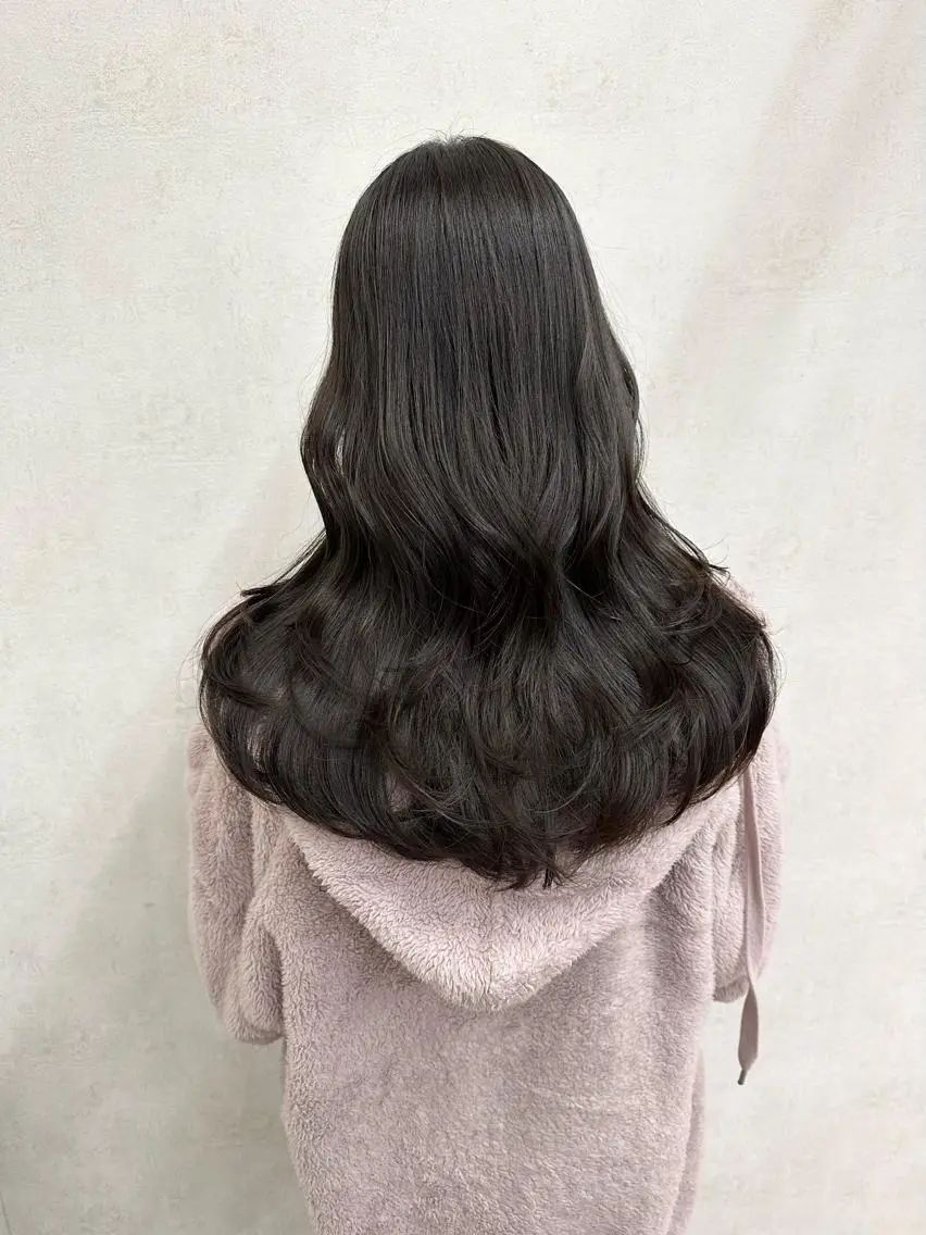 ロング カラー ヘアアレンジ 地毛風縮毛矯正 /ニュアンス/はるたのヘアスタイル