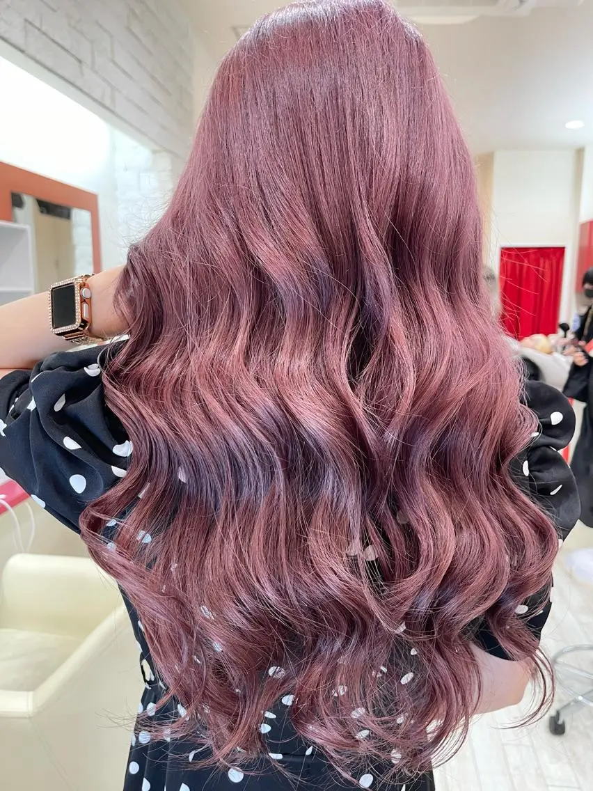 カラー ラベンダーカラー ラベンダーピンク ピンクカラー ヘアカラー トリートメント かずくん🦩名古屋 ハイトーン/レイヤーのヘアスタイル