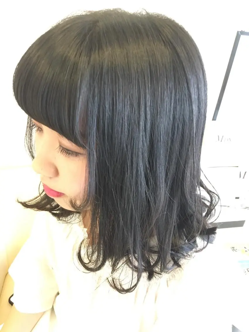 ミディアム 縮毛矯正 トリートメント mai /Lita中央橋のヘアスタイル